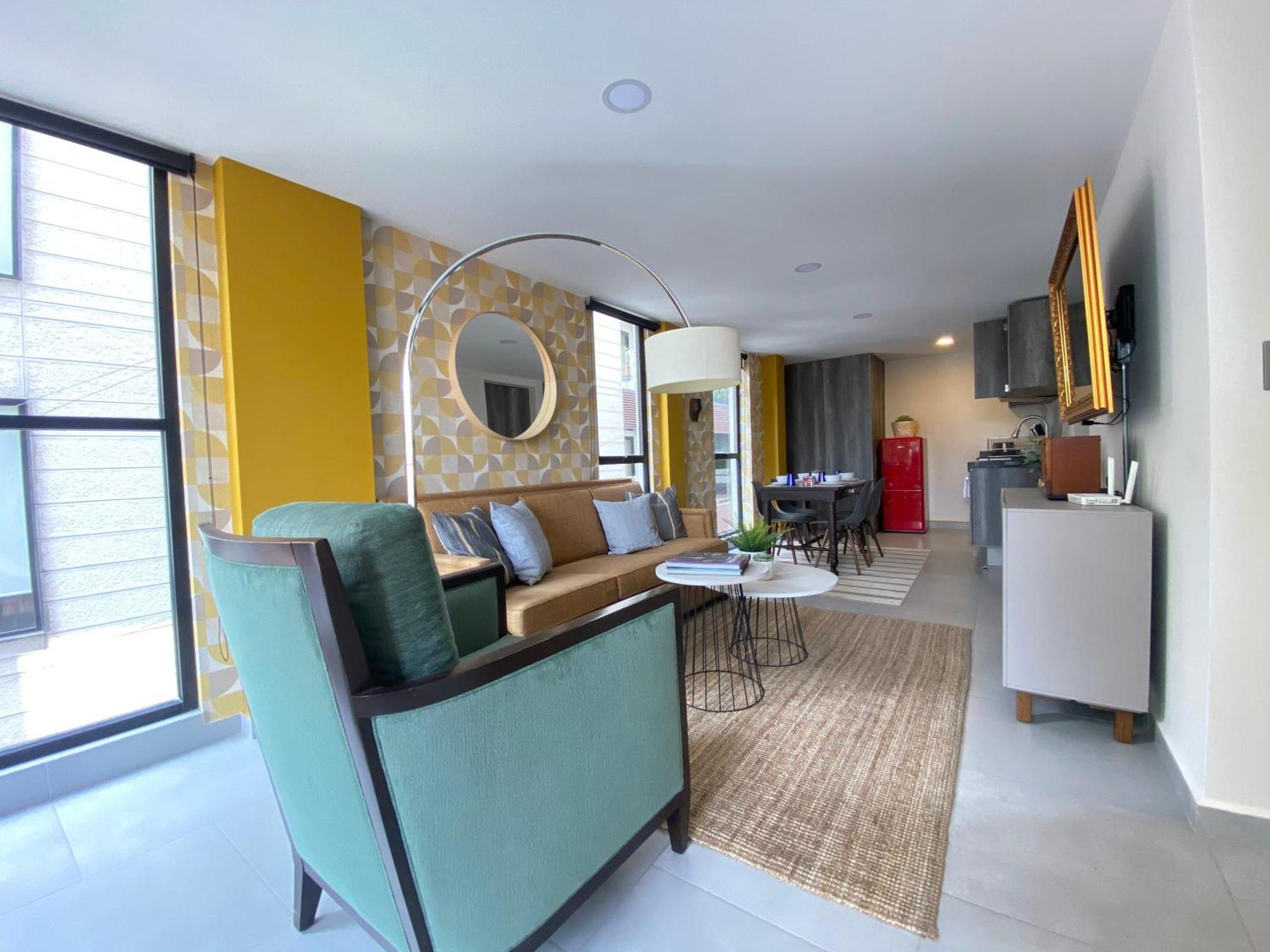 Отель Terraza Gran Vista Pegado A La Condesa 2Br Мехико Экстерьер фото